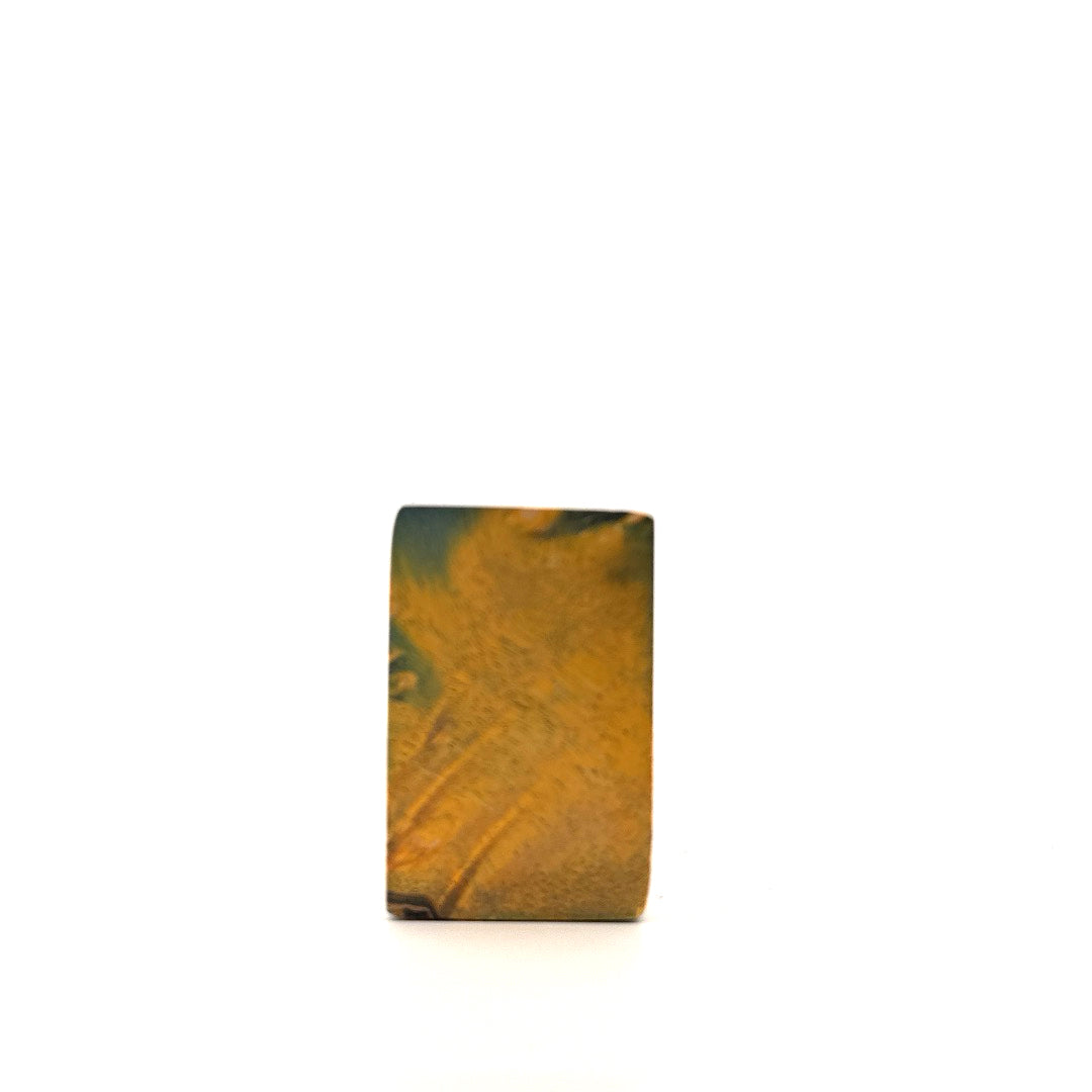 Colorful wooden block on a white background