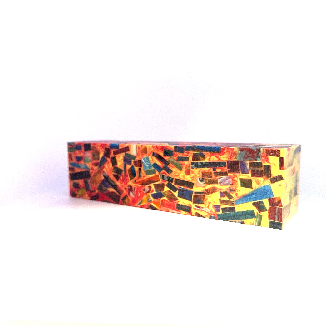 Photo of colorful block for use in building a Noble Prestige IEM