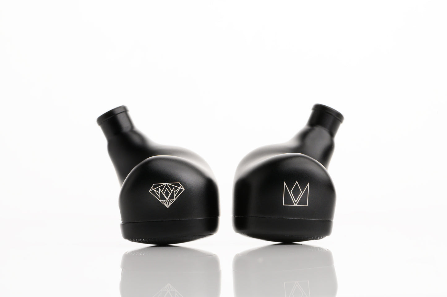 Onyx IEM's with a faceplate featuring the logo and signature.